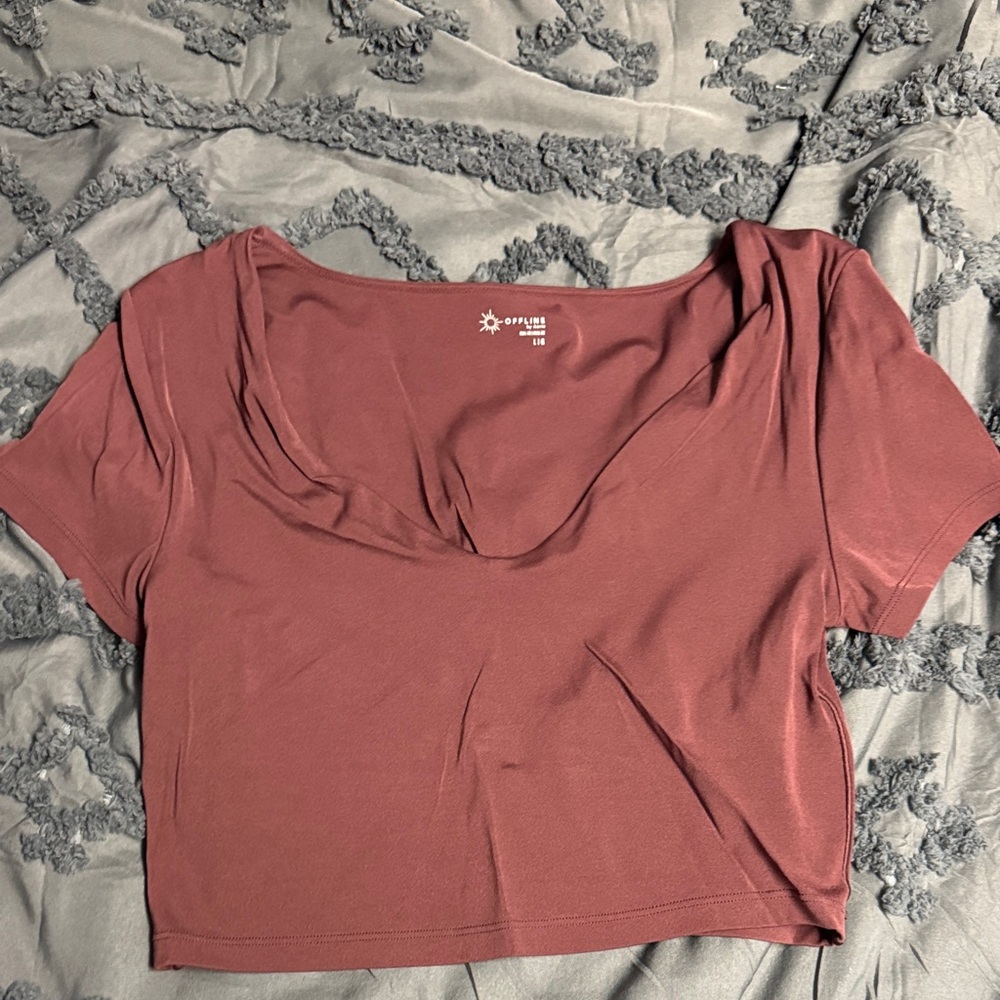 Aerie Mauve Crop Top